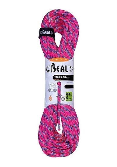 Beal Tiger 10mm X 70m Dinamik Ip Fusya Çok Renkli