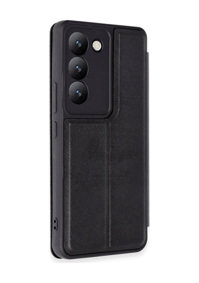 Vivo V30 Lite 4g Kılıf Flip Cover - Siyah Evimdeyokyok