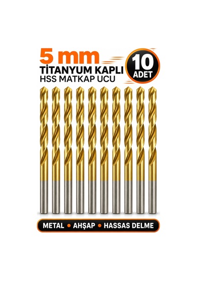5 Mm Hss Matkap Ucu Seti Metal Ve Ahşap Delme İçin