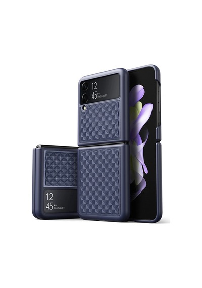 Dux Ducis Venice Series Samsung Samsung Galaxy Uyumlu Z Flip3 5g İçin Premium Deri Kılıf- 5775 Siyah