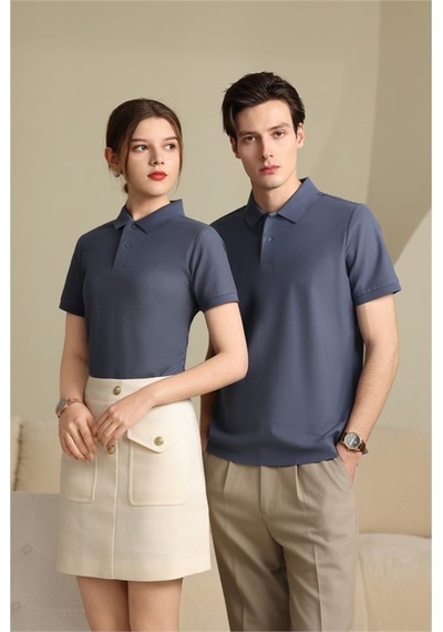 New Performance Premium Polo T-shirt 100% Pamuk Merserize Grimsi Mavi