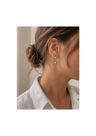 Xuping Jewelry Nazar Boncuklu Küpe Altın