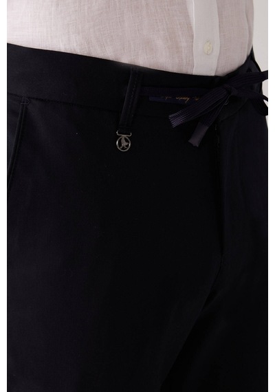 Erkek Lacivert Yazlık Jogger Yan Cep Pantolon