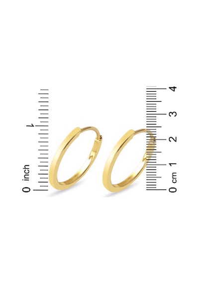 2,5 cm Çaplı 14 Ayar Altın Halka Küpe KPDLY14K21059
