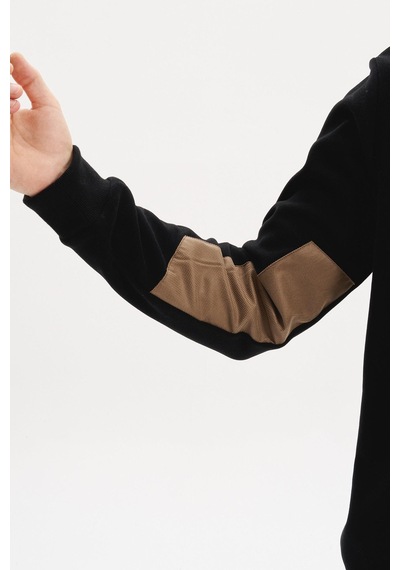 AR-MA Arma Erkek Pamuk Polyester Karışımlı Selanik Kumaş Yarım Fermuar Dik Yaka Sweatshirt Kazak K30404698002 Siyah AR-MA Arma Erkek Pamuk Polyester Karışımlı Selanik Kumaş Yarım Fermuar Dik Yaka Sweatshirt Kazak K30404698002 Siyah