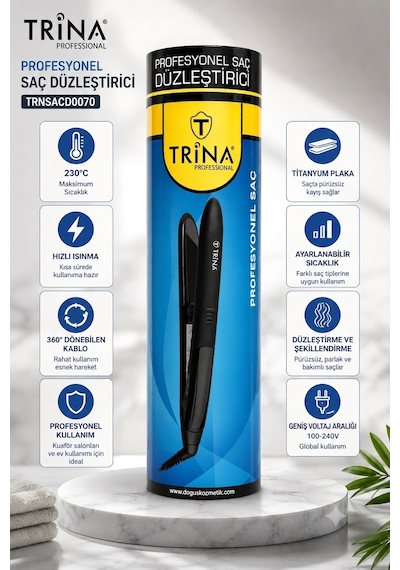 Trina 0070 Profesyonel Saç Düzleştirici