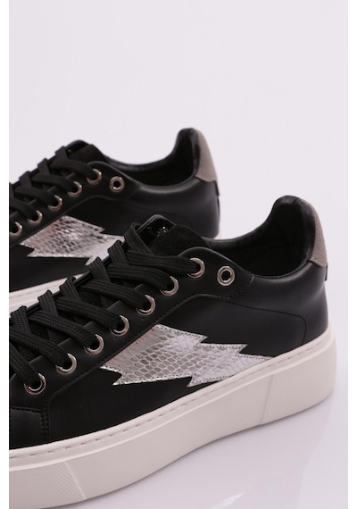 Dgn 1002 Kadin Sneaker 1002-2007-R1589 Siyah - Gümüş