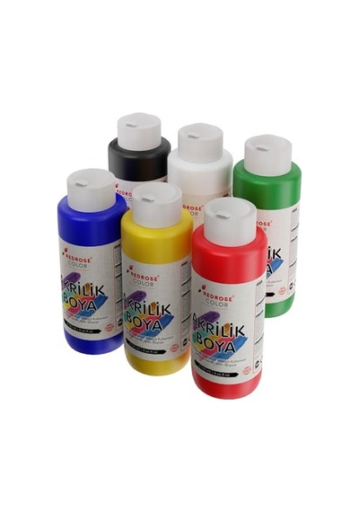 Ana Renkler Akrilik Boya 6'lı Set 6x120ml 0,15 L