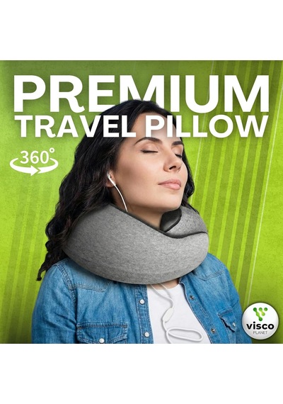Visco Planet Ortopedik Spiral Boyun Destekli Seyahat Yastığı%100 Ortopedik Visko Genel
