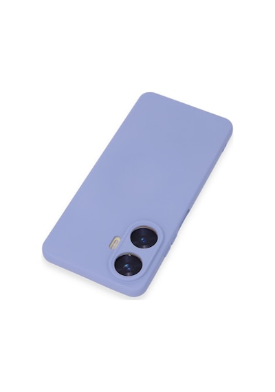 Realme C55 Uyumlu Kılıf Nano İçi Kadife Silikon - Lila