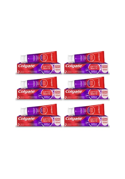 Colgate Optic White Purple 125ml 6 Adet