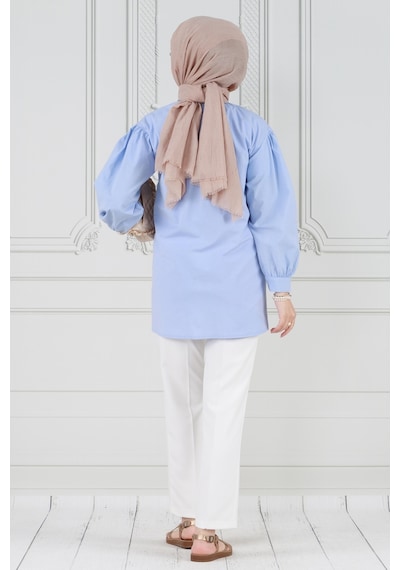Sevitli İnci Çakım Fırfırlı Tunik-bebe Mavi-3775-bebe Mavi Bebek Mavisi Sevitli İnci Çakım Fırfırlı Tunik-bebe Mavi-3775-bebe Mavi Bebek Mavisi