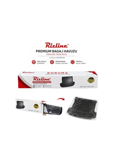 Rizline Premium Tog T10f 2025 Ve Sonrası 9d Havuzlu Paspas Ve Premıum Bagaj Havuzu Kokusuz