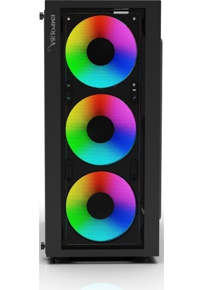 Inca Empousa Emg-15xn 650w Usb 3.2 Argb Atx Mid Tower Siyah Kasa