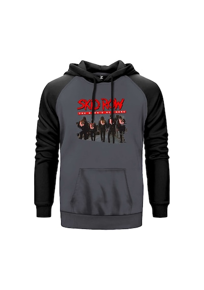 Skid Row The Gang Gri Renk Reglan Kol Sweatshirt Gri