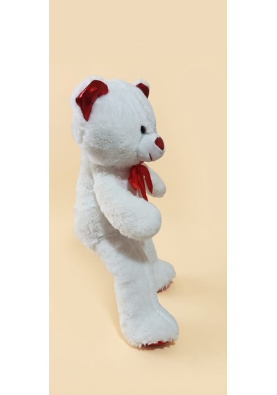Peluş Uzun Parlak Ayı 50 Cm Beyaz