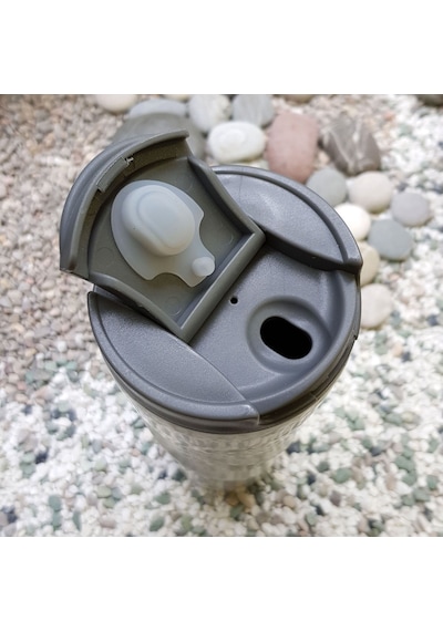 Komple 304 L Çelik Beyaz 500 Ml Kahve Termos Mug Cin229by