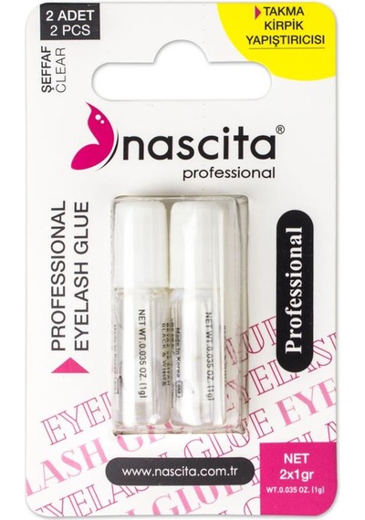 NASCİTA 2 li Kirpik yapıştırıcısı (beyaz )