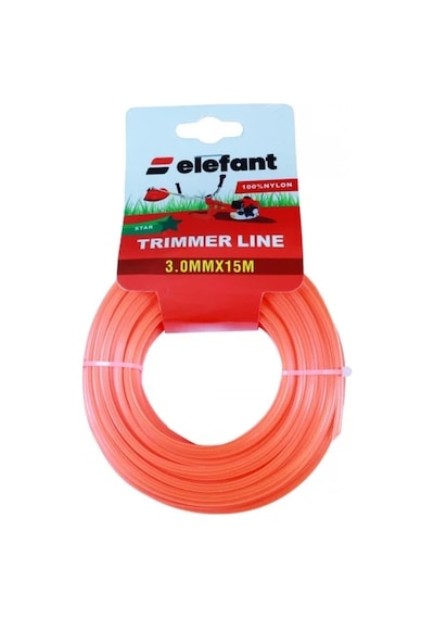 Elefant Tırpan Misinası Motorlu Tırpan Yıldız Misina 1,3mm X 15 Metre