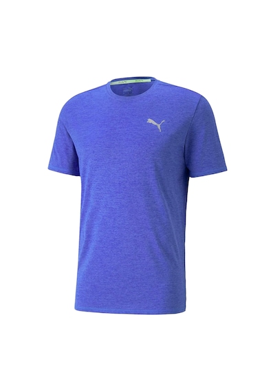Puma Run Favorite Heather Unisex Mavi Koşu Tişört 9560