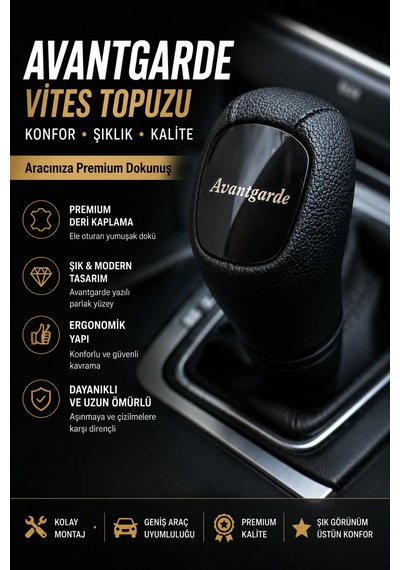 Mercedes W210, W202 Avantgarde Vites Topuzu Siyah