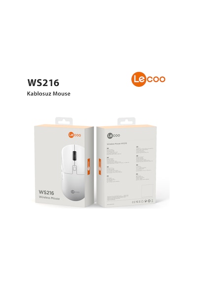 Lecoo WS216 Kablosuz 1600 Dpı 7 Tuşlu Optik Mouse