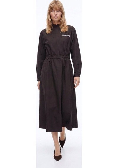 Fabrika Kahverengi Kadın Loose Fit Elbise F6wl-elb0063 Kahve