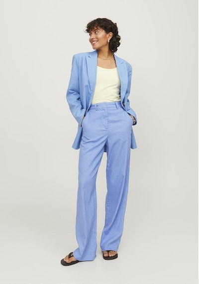 Jack & Jones Kadın Pileli Keten Pantolon - Mary 12249985 Silver Lake Blue Mavi