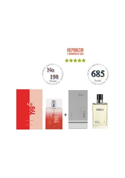 No: 198 + 685 Kadın / Erkek Parfüm Edp 50 Ml Floral / Fresh - Mnm Baharat