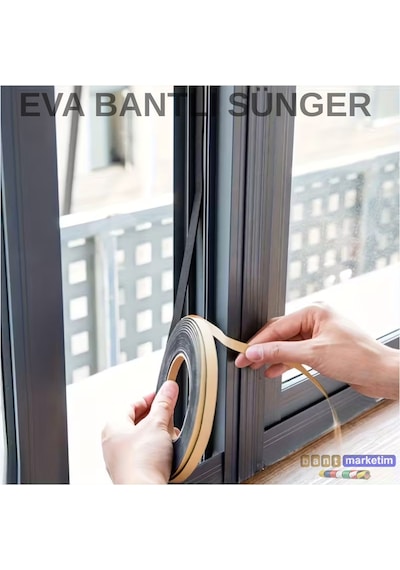 Eva Neopren Conta Sünger Bantlı Sızdırmazlık Bandı 2mm Kalınlıkta 8mmx25mt