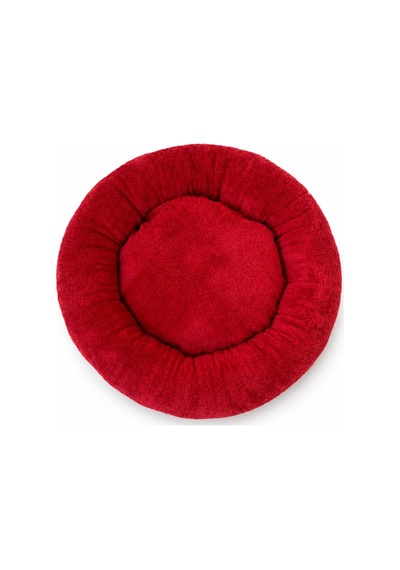 Peluş Ponçik Wellsoft Rahat Yumuşak Kaydırmaz Taban %100 Boncuk Elyaf Kedi Ve Köpek Yatağı Ve Minderi Kırmızı 1607675364