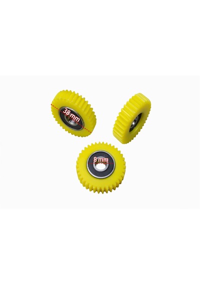 Fat Bike Plastik Dişli Rulmanlı 3 Lü Set 36 T Açık Sarı