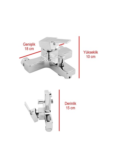 Side Mix Banyo Bataryası Duvar Tipli Lavabo Mutfak Duş Musluğu Batarya Sıcak Soğuk Çift Su Girişli Altın
