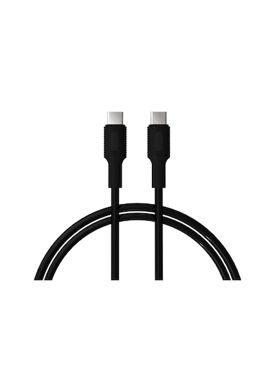 Basic Type C-c Power Delivery Hızlı Şarj Kablosu Siyah + Siyah Uç 100 Cm