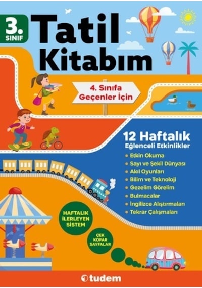 3. Sınıf Tatil Kitabım  -  4. Sınıfa Geçenler İçin -  Tudem Yayınları