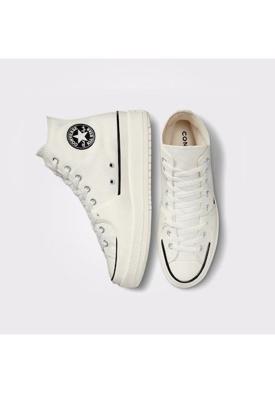 Converse Chuck Taylor All Star Construct Unisex Ekru Sneaker Düz A02832c Krem