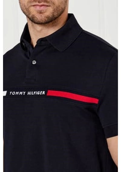 Tommy Hilfiger Erkek Lacivert Polo Yaka T-shirt Lacivert