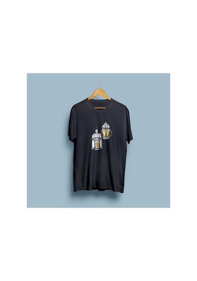 Bahriyeli Collection Oversize Ramazan Ve Kurban Bayramı 2. Tasarım Unisex T-shirt Siyah