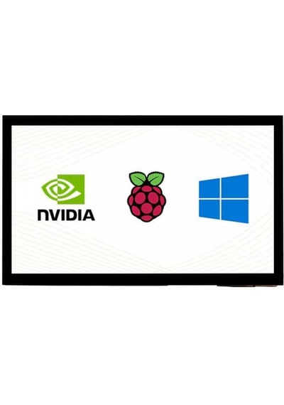 Raspberry Pi - Jetson Nano - Pc İçin 10.1inç Kapasitif Dokunmatik Lcd E Ekran Modülü - 1024 600 Piksel Hdmı - Ips Tam Lamine Ekran