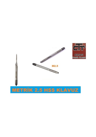 Metrik Klavuz Mini Ondalıklı M1-M1.2-M1.4-M1.6-M1.8-M2-M2.5  M1.8