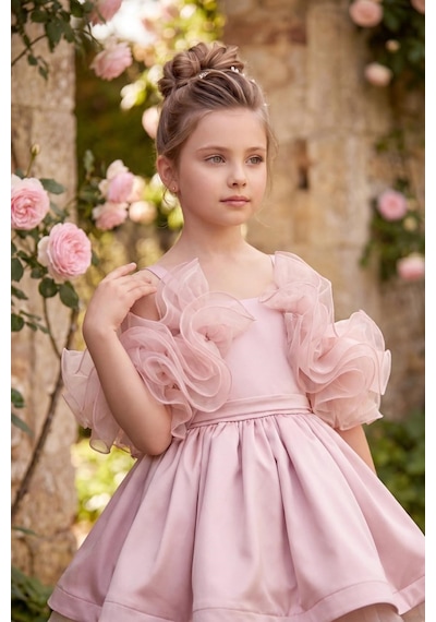 Kent Of Kids Kız Çocuk Abiye Pudra Saten Kat Kat Kabarık Prenses Volanlı Abiye Elbise 5-10 Yaş Kent Of Kids Kız Çocuk Abiye Pudra Saten Kat Kat Kabarık Prenses Volanlı Abiye Elbise 5-10 Yaş