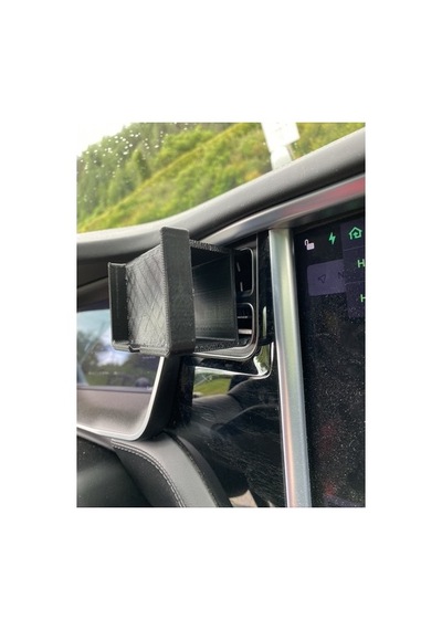 Tesla Model X/s Havalandırma Klipsi İphone 11 Pro Max Tutuculu