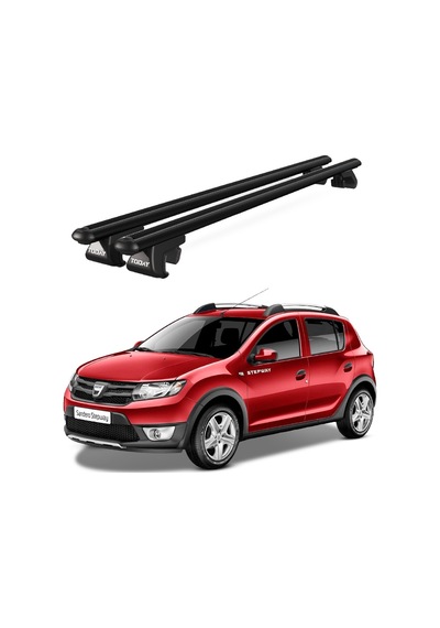 Venüs Dacia Sandero Stepway 2009-2012 Uyumlu Siyah Ara Atkı Port Bagaj Tavan Barı