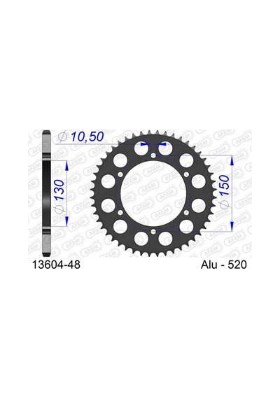 Yamaha Fzs 600 Fazer / Sp Alüminyum Arka Dişli 13604-48