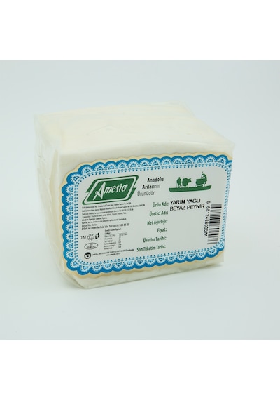 Amesia Yarım Yağlı Beyaz Peynir 600 G