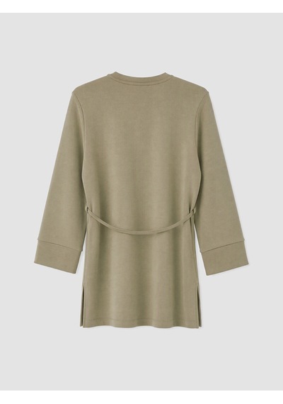 Lcw Modest Haki Soft Touch Kadın Sweatshirt Tunik