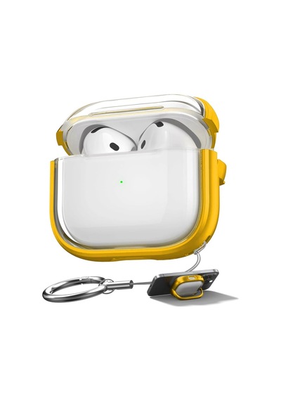 Apple Airpods 3. Nesil Kılıf Renkli Kenar Kilitli Kapak Sarı
