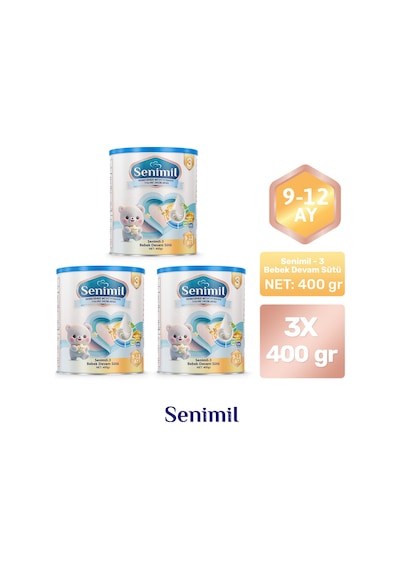 Senimil 3 Bebek Devam Sütü 400 G 3 Adet