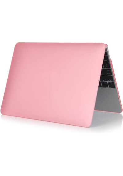 Arabulalaca Macbook Air 13 Inç A3449 M5 Çipli 2026 Mor Mat Doku Kılıf Hardcase Pembe