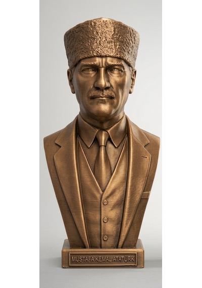 Evinizin En Güzel Köşesi İçin 15 Cm Atatürk Heykeli Dekoratif Masaüstü Biblo Hediyelik